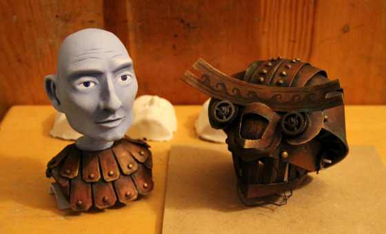 Prince puppet head and Helmet created for the puppet film Monster in the Sky.