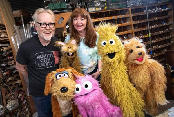 Tested's Adam Savage and puppeteer Stacey Gordon